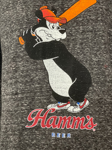 Hamm's Baseball Bear LUXE Tee- Charcoal Grey CLEARANCE